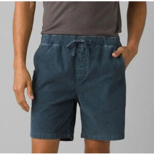 Man's Shorts Prana Canyon Camp Shorts Stretch Blue Sapphire Cord XXL 7" inseam